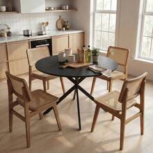 Dining Tables - Black + Wood - View 3