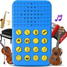 Musical Sound Effects Machine - 16 Sounds Instrument Themed Noise Maker For Kids 6 7 8 9 10 11 12, With Volume Control - Portable Cool Gadgets For Teens, Boys & Girls Fun Gifts For Party Family - zgyxj-2001-4 - 查看 2