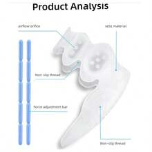 1 Set Of Adjustable Toe Separators-Soft, Elastic, Anti-Friction, And Reusable. - Clear - View 3