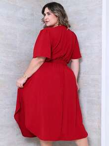 Plus Size Dresses - Redwood - View 3