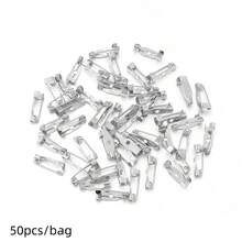 50pcs Iron Perforated Brooch Pins With Safety Clasp, Corsage Base Pins With Lock Head, Tie Pin, DIY Corsage Badge Hair Accessory Base, Jewelry Making Supplies - Brooch Base - View 47