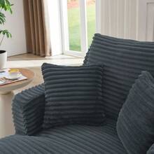 Sofa Bed Mattress - DARK GREY + Corduroy + 1 Seat - View 7