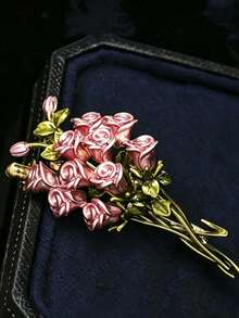 1 Vintage Rose Brooch, Elegant Bouquet Brooch, Vintage Versatile Style Plant Brooch, Suitable For Parties, Graduation Ceremonies, And Birthdays - Brooch - View 1
