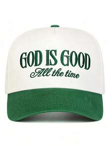 1件 GOD IS GOOD All The Time 刺繡復古中性棒球帽/卡車帽，Y2K戶外防曬可調節旅行度假禮物，適合家庭、朋友、萬聖節、聖誕節、開學季、學生、感恩節、老師、單身派對、嘉年華，完美禮物 - 棒球帽 - 查看 13
