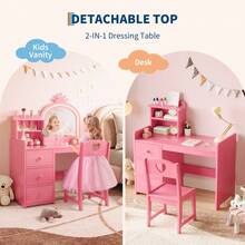 Vanities & Vanity Benches - Pink - View 3