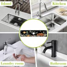 1pc Halloween Pumpkin Skull Pattern Rubber Faucet Splash Guard, Bathroom Faucet Splash Guard, Mud Guard, Moisture-Proof Anti-Slip Faucet Pad, Kitchen Countertop Accessory. Protect Your Kitchen Countertop. - Multicolor - View 8
