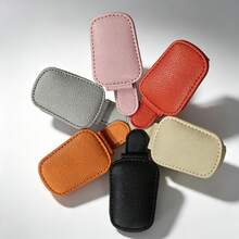 1pc Universal Car Sun Visor Glasses Clip - Non-Slip PU Material Glasses Organizer With Quick Release Function, Can Firmly Clip Fashion Glasses/Prescription Glasses, Fits All Vehicles Accessories - Multicolor - View 3