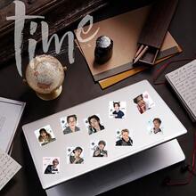 500pcs Stiker Gulung Boy Band Korea CORTI/S, Stiker Segel untuk Perencana, Botol Minum, Koper, Dekorasi Buku Catatan, Merchandise Penggemar, Hadiah Kecil untuk Sahabat Terbaik - MultiWarna - View 7