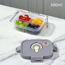 Bento Box Adult, Compartment Food Container, Microwavable Lunch Containers, PP Meal Prep Containers With Dividers, Leakproof Student Lunch Box With Lid, Divided Food Storage Containers, Adult Lunchable Snack Containers, Travel Food Containers - Multicolor - View 14