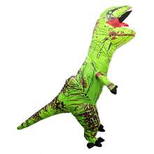 Halloween Christmas Party Tyrannosaurus Rex Inflatable Costume, Unisex Inflatable Costume, Holiday Personalized Outfit Inflatable Costume, Blower Included, Battery Not Included - Hot Pink - View 3