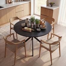 Dining Tables - Black + Wood - View 2