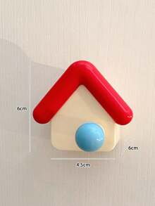 5pcs/1pc Cute House Shaped No-Drill Strong Adhesive Hooks, Decorative Practical Storage Hooks, Suitable For Bedroom Bathroom Kitchen Entryway Home Miscellaneous Storage Decoration, Room Decoration, Autumn Home Decor - Multicolor - View 16
