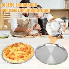 Pizza Baking Pan & Pizza Molds - Silver - View 5