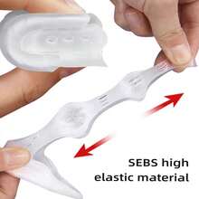 1 Set Of Adjustable Toe Separators-Soft, Elastic, Anti-Friction, And Reusable. - Clear - View 4