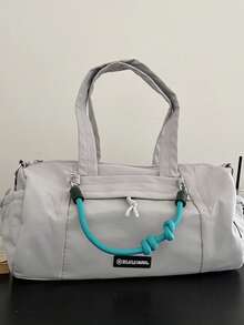 尺寸：36cm*17cm*16cm，可拆卸肩帶，裝飾手繩，便攜/肩背/斜挎，女士時尚，男士休閒，短途旅行 - 彩色 - 查看 5