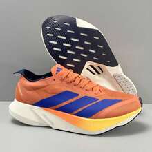 Adidas Adizero Drive RC Low Top Road Running Shoes Lightstrike Midsole Shock Absorbing Support Polyester PU Blend Engineering Mesh Breathable Racing Sneakers Orange Blue For Long Distance Training - Orange and Blue - View 5