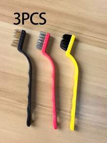 2/3/8pcs Steel Wire Brush Cleaning Set, BBQ Cleaning Tools, Random Color Shipment. Includes Multi-Function Kitchen Cleaning Brush, Scraper And Gas Stove Cleaning Brush, Effectively Removes Stubborn Grease, Practical Household Items, 1pc Kitchen Cleaning Brush - Multiple Styles - View 15