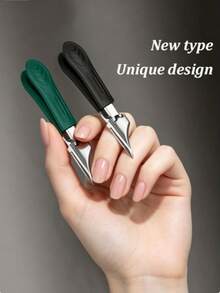 1/3pcs Super Sharp Oblique Soft Handle Nail Clippers Large Opening Nail Clippers Sharp Tip Anti-Splash Groove Nail Clippers Thick Toe Nail Clippers Stainless Steel Material Function Angle Super Sharp Blade Nail Clippers - A - View 2