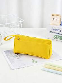 Personalized Customized Pencil Case, Multi-Functional Student/Office Desk Storage Bag, Large Capacity Pencil Case, Portable Zipper Pencil Case, Suitable For Office Supplies, Fashion Design Storage Bag - Multicolor - View 8