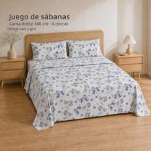 POLIGONO Sheet Sets With Pillowcases - Soft-tinted Orchid - View 2