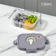 Bento Box Adult, Compartment Food Container, Microwavable Lunch Containers, PP Meal Prep Containers With Dividers, Leakproof Student Lunch Box With Lid, Divided Food Storage Containers, Adult Lunchable Snack Containers, Travel Food Containers - Multicolor - View 19