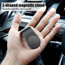 L-Shaped Magnetic Phone Holder, Used For Car Magnet Phone Holder, Car Mobile Holder, Air Outlet Holder - A - View 6