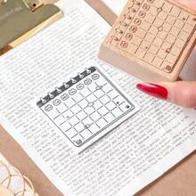 Cat Wooden Rubber Stamp Set, Vintage Planner Memo Notebook Stamps, DIY Scrapbook Journal Decoration Stationery - A - View 8