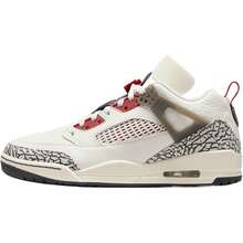Nike Jordan Spizike Low Leather Unisex Shoes Variant 1 - Sail/Varsity Red/Anthracite-mu - View 8