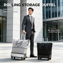 Large-Capacity Travel Bag Gray - Grey - View 6