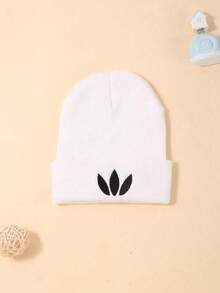 1 st stickad barnmössa för vår, höst och vinter, unisex, klöverdesign, klassisk enfärgad, enkel och moderiktig, mångsidig, bekväm, andningsbar, mjuk och varm utomhusmössa - Multifärgad - Visa 10