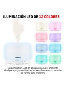 Redlemon Humidificador y Difusor de Aceites Esenciales Luz LED 12 Colores (500ml) - Sin niebla - Ver 6