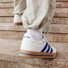 Adidas DAILY 4.0 Retro Sports Casual Sneakers White Shoes JR0079 - Blue and White - View 3