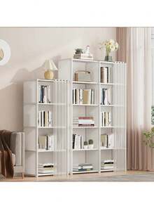 1pc Multi-Functional Storage Rack, Freestanding Metal Wardrobe Organizer With Dust Cover, Suitable For Home, Office, Classroom, Dormitory, Space-Saving Bedroom Storage Unit, Christmas, Halloween Entryway Organizer - Multicolor - View 5
