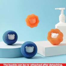 10pcs/5pcs Reusable Pet Hair Remover Balls - Clothing And Washing Machine Hair Catcher, Automatic Hair Filter With Blue And Orange Design, Cat Hair And Fur Filter, Active Hair Catcher - Lint Remover - View 7