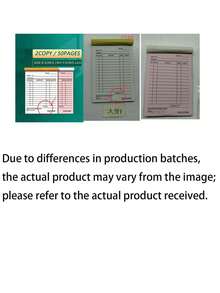 Thank You Receipt Books, White & Yellow Two-Part Carbonless Receipt Pad, Small Business Invoice Book, Order Book Receipt Books Invoice Book For Business,School Supplies,Back To School - Multicolor - View 8