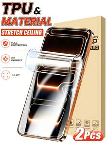 2 Packs [2026 New] Self-Healing Hydrogel Screen Protector For IPhone 18 Pro Max/18 Pro/18/17 Pro Max/17 Pro/17/17 Air/16 Pro Max/16 Pro/16 Plus/16/16e/17e/15 Pro Max/15 Pro/15 Plus/15/14 Pro Max/14 Pro/14 Plus/14/13 Pro Max/13 Pro/13/13 Mini, Ultra HD Clear, Smooth Touch, Bubble Free Easy Install, Case Friendly - Clear - View 21