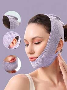 1 Mặt nạ nâng cơ mặt co giãn cao cho nữ, băng nâng mặt chữ V, mặt nạ nâng cơ mặt, băng hỗ trợ mặt, dây đeo cằm khi ngủ - phù hợp đeo hàng ngày - Nhiều màu - Xem 8