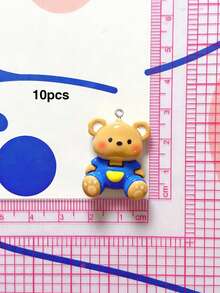 10/20/100pcs Glossy Cartoon Animal Pendants DIY Handmade Keychain Charms Bag Accessories - Multicolor - View 15
