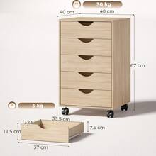 HOMCOM classeurs - Taupe - Voir 3
