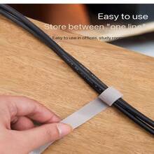 Japanese Style Cable Ties Living Room Office Data Cable Organizer Storage Tool Portable Cable Winder Magic Tape Straps - Multicolor - View 6