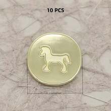 10 PCS 12/15/18/22mm 3D Edge Metal Buttons, High-Stem Buttons For Shirts, Suits, Asymmetrical Sewing, Knit Cardigans - 3D Border Pony - View 24