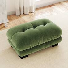 Paris Ottoman Yellow - Vintage Chenille Style - 綠色 - 查看 2