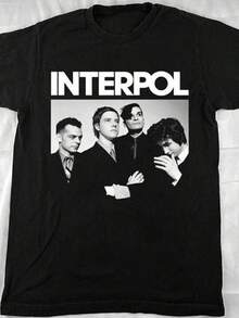 New Interpol Band Members Christmas S 3Xl T Shirt Md385 - 黑色 - 查看 1