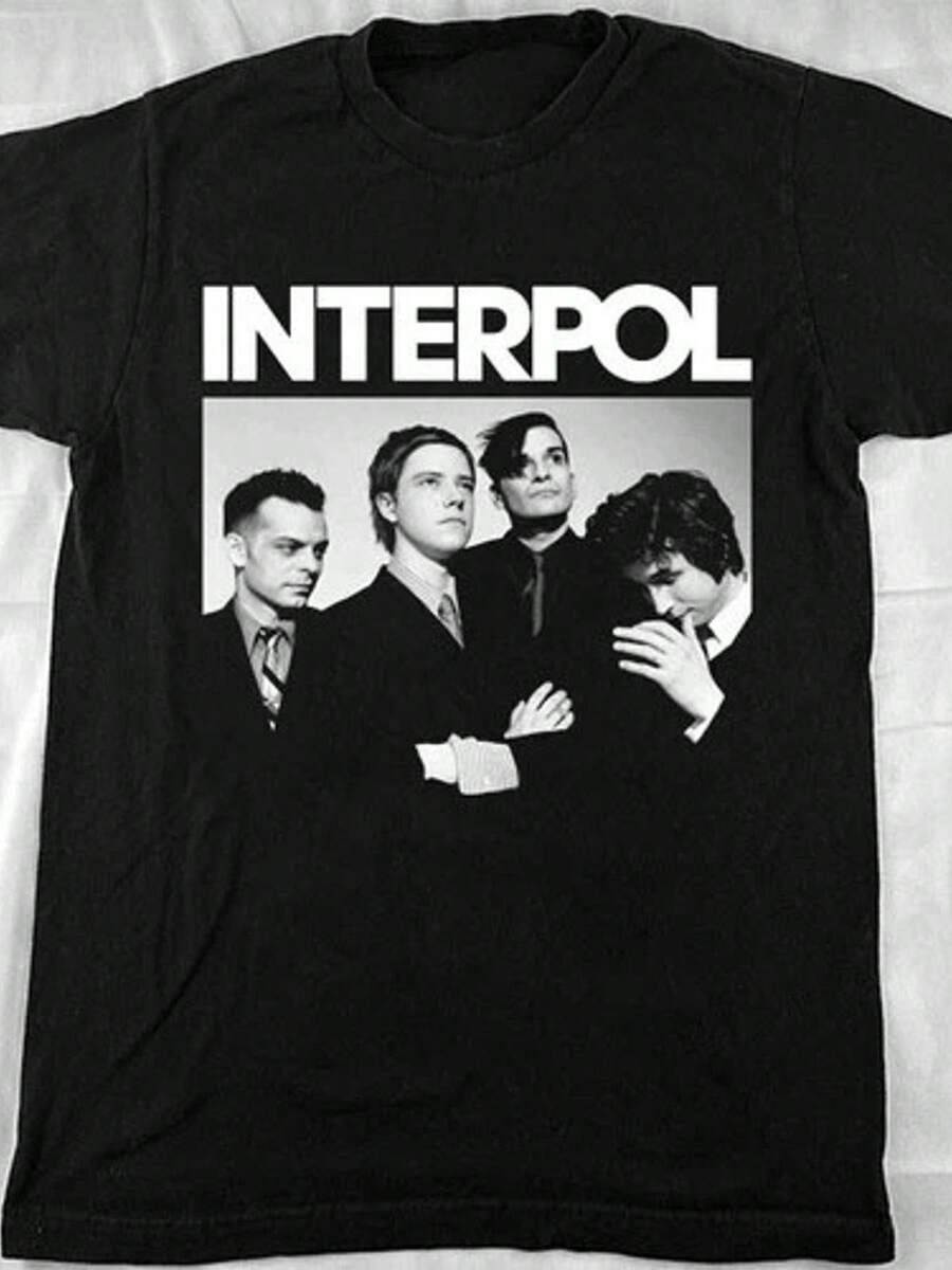 New Interpol Band Members Christmas S 3Xl T Shirt Md385 - 黑色 - 查看 1
