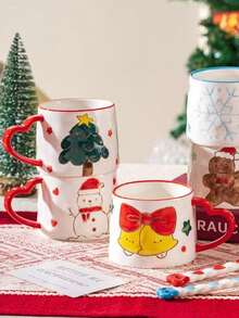 WGROOM 1pc New Ceramic Mug Cup Creative Household Office Gift Personalized Hand-Painted Cup - Multicolor - View 9