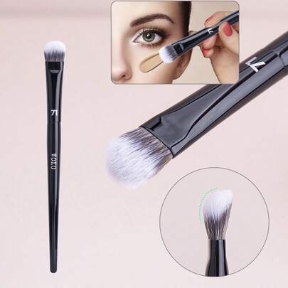 1pc Finger-Shaped Nose Contour Brush, Angled Nose Contour Side Shadow Concealer Brush, Highlighter Brush, Soft Bristle Makeup Brush