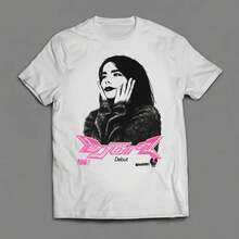 Björk Homogen Shirt,Vintage-Style Pattern T Shirt,Music Fan T Shirt - White - View 6