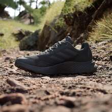 Adidas TRACEFINDER Outdoor Stable Breathable Moisture-Wicking Cushioned Trail Running Shoes - Black - View 1