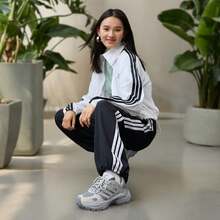 Adidas SHADOW FEVER "After-Work Shoes" Stable Cushioning Thick Sole Mesh Chunky Sneakers JR0042 - Light Grey - View 4