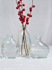 一套1个不对称几何玻璃花瓶，瓶口小巧，渐变棕色。适合家居客厅或玄关装饰，也是返校季房间装饰和文具收纳的理想花瓶。冬季装饰佳品。可用于浴室、卧室、商店、展览、派对等场合。复古、简约、北欧、中性、高端、时尚。情人节、新年、斋月或开斋节的完美之选。 - 棕色 - 查看 14